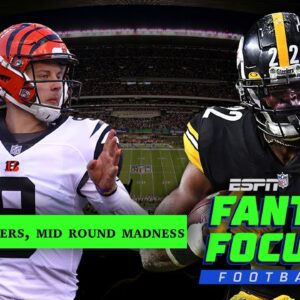 Double Trouble Bengals, Steelers + Mid-Round Madness 🏈 | Fantasy Focus Live!
