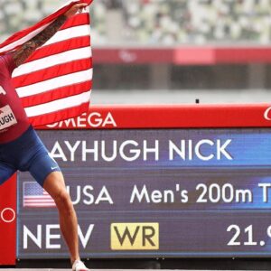 USA's Nick Mayhugh smashes 200m T37 world record to cap off a stunning Paralympic debut