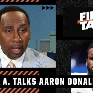 Stephen A. doesn't think Aaron Donald should be suspended for swinging a helmet | First Take