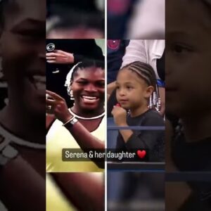 Serena’s daughter Olympia supporting mom at the US Open ❤️👏