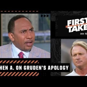 Stephen A.'s thoughts on Jon Gruden's apology for his emails | First Take