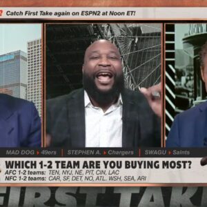 Which 1-2 team are you buying the most? Stephen A. says the Chargers! | First Take