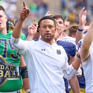 Marcus Freeman, Jayson Ademilola preview 2022 Notre Dame season | ND on NBC Podcast | NBC Sports
