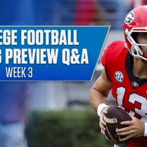 College Football Week 3 Betting Preview Q&A with live odds, props, best bets and more | NBC Sports