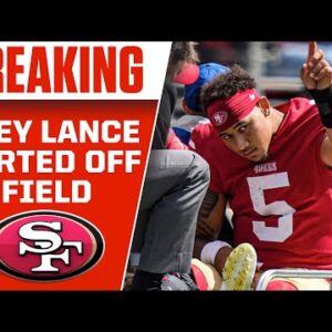 49ers QB Trey Lance CARTED OFF Field With Ankle Injury I CBS Sports HQ