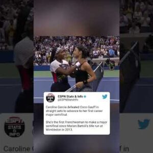 Caroline Garcia defeats Coco Gauff to advance to the US Open Semifinals