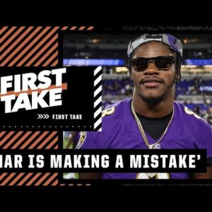 'STAY AT HOME!' - Stephen A. on Lamar Jackson's lack of NFL contract | First Take