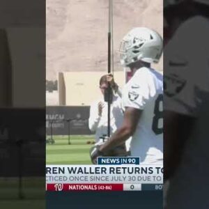 Darren Waller RETURNS to Raiders practice #shorts