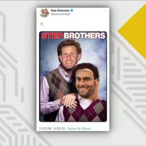 Dan Orlovsky's 'Step Brothers' meme after Jimmy G ran out of the endzone 🤣 | KJM