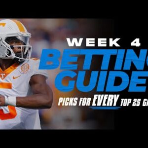 Free Picks for EVERY Top 25 game in College Football [Week 4 Betting Guide] | CBS Sports HQ