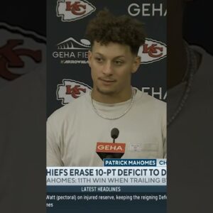 Patrick Mahomes on Chargers: 'That's a team that will be in the playoff picture' #shorts