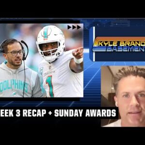 NFL Week 3 Recap: Mike McDaniel's Dolphins WIN THE DAY + Sunday Awards | Kyle Brandt’s Basement