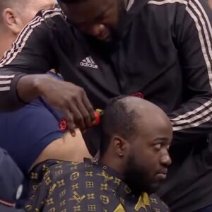 JiDion gets a haircut at the US Open ðŸ¤£