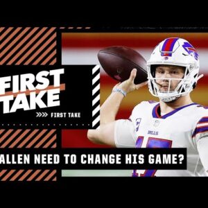 Josh Allen DOES NOT have to run to be successful! - Stephen A. | First Take
