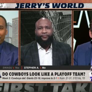 ⭐ Stephen A., Mad Dog & Swagu debate the Cowboys' playoff hopes on First Take ⭐