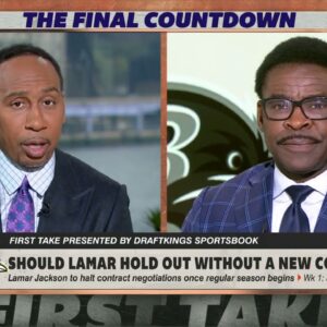 Stephen A. & Michael Irvin debate Lamar Jackson's potential holdout before a new deal | First Take