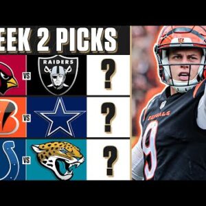 NFL Week 2 FREE Expert Picks: Best Bets, O/U &PICKS TO WIN | CBS Sports HQ