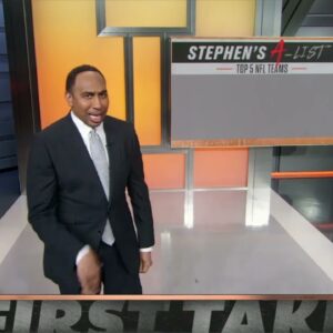 Stephen's A-List of Top 5 NFL teams: Bills, Chiefs & more 👀 | First Take