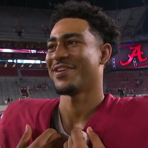 Bryce Young credits the Alabama O-line for his stellar 6-TD performance | SEC Network