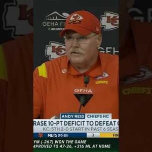 Andy Reid after win vs Chargers: 'We like to keep it close with these guys'😂 #shorts