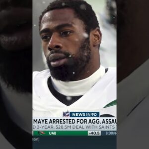 Saints Safety Marcus Maye arrested for aggravated assault with firearm #shorts