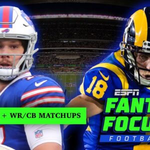 TNF Preview + WR/CB matchups  🏈 | Fantasy Focus Live!