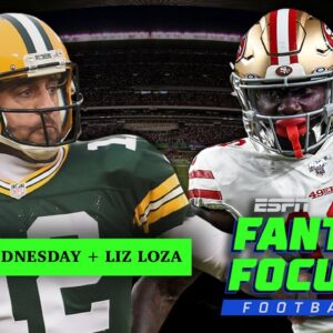 Wednesday Rankings + Liz Loza  🏈| Fantasy Focus