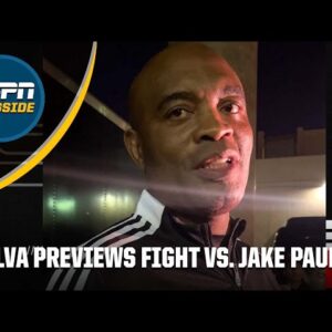 Anderson Silva speaks about Jake Paul trying to intimidate him during faceoff | ESPN Ringside