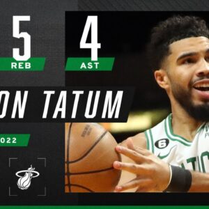Jayson Tatum's near 30-piece elevates Celtics over the Heat 🙌🔥