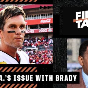Stephen A. has issues with Tom Brady looking for a flag when Grady Jarrett sacked him | First Take