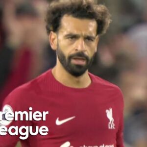 Mohamed Salah draws Liverpool level with Leeds United | Premier League | NBC Sports