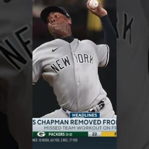 Aroldis Chapman REMOVED From Yankees ALDS Roster😯 #shorts