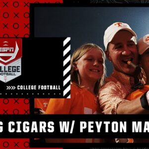 Playing football with cigars and another with Peyton Manning?!?! | College Football Live