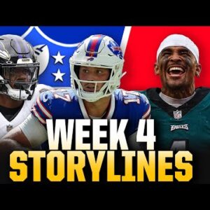 NFL Week 4 Storylines: Josh Allen vs Lamar Jackson, Will Eagles REMAIN UNDEFEATED? I CBS Sports HQ