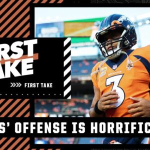 The Broncos have one of the most HORRIFIC offenses in the NFL 🗣 - Stephen A. | First Take