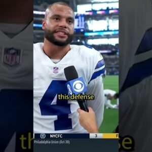 Dak: "Actually no, I thought it was gonna be pretty cool to leave this game without throwing one"🤣