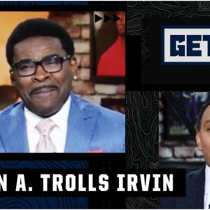 Stephen A. ABSOLUTELY TROLLS Michael Irvin about the Cowboys: WHERE ARE YA?! 😂 | Get Up
