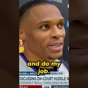 Russell Westbrook discusses huddle video 👀 #shorts