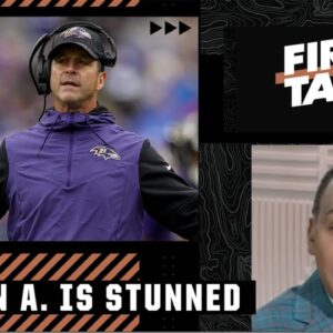 Stephen A. is SHOCKED by John Harbaugh 😳 | First Take