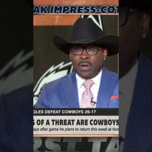 Stephen A. passes on his Cowboy hat to Michael Irvin ðŸ¤ 