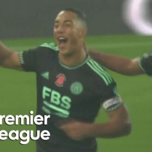 Youri Tielemans belter gets Leicester City ahead of Everton | Premier League | NBC Sports
