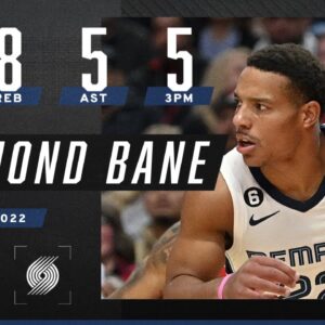 Desmond Bane LET'S IT FLY for 29 PTS to help Grizzlies close out Trail Blazers 〽️🏁