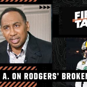 Stephen A. reacts to Rodgers playing with a broken thumb 😳 | First Take