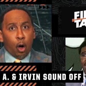 Stephen A. & Michael Irvin SOUND OFF on each other during their Bucs vs. Rams reaction | First Take