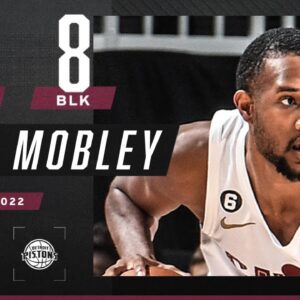 Evan Mobley invited the Pistons to his BLOCK PARTY 🔥 11 PTS & 8 BLK 😳