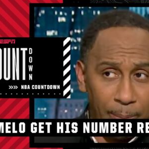 Stephen A's got to think about if the Knicks should retire Carmelo Anthony's jersey 👀