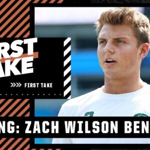 BREAKING NEWS: Zach Wilson WILL NOT start for the Jets vs. Bears | First Take