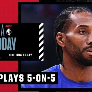 Kawhi Leonard played 5-on-5 at practice today ðŸ™Œ | NBA Today