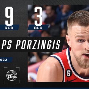 Kristaps Porzingis SLAMS 30 PTS for Wizards vs. 76ers
