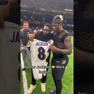 Lamar Jackson connected with his old teammate after the Ravens' win 👏